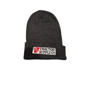 TSC Tractor Supply Co. Knit Beanie Hat Charcoal Gray Acrylic Unisex